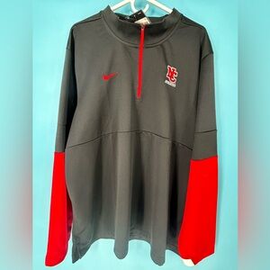 Nike Black and Red Men's Sweater North Carolina